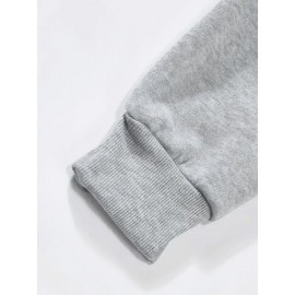 Men's OUTLAW Graphic Hooded Sweatshirt - Black with White Bold Lettering, Heavyweight 300gsm Pullover Hoodie, Casual Winter Warmth, Machine Washable, Streetwear & Outdoor Wear with Chest Pocket & Adjustable Hood