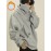 Men's Fleece-Lined Hooded Sweatshirt - High Neck Pullover with Pockets, Loose Fit Casual Winter Warmth, Machine Washable Grey All-Season Top for Daily & Leisure Wear, Sweater Hoodie