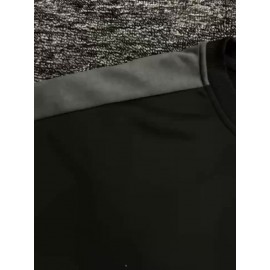 Men's Casual Athletic Sweatshirt - Color Block, Crew Neck, Polyester Blend, Perfect for Outdoor Activities, for Autumn, Spring