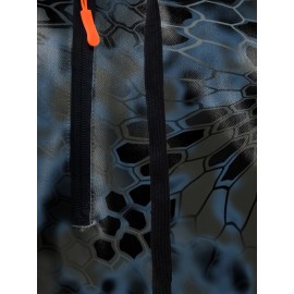 [Heavyweight Camo Hoodie] Heavyweight 290g Men's Camo Print Zip-Up Hoodie | Long Sleeve Pullover with Pockets, Black & Gray Snake Design, Casual Style, Outdoor Sports Wear | Camouflage Print Hoodie | Durable Outdoor Apparel