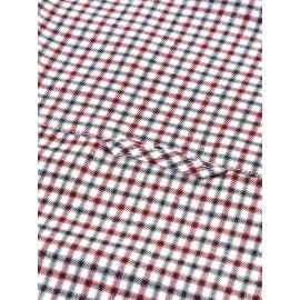 Men's Heavy-Duty Plaid Long Sleeve Dress Shirt - Winter Warmth Collar & Chest Pocket Button, Blue/White/Black/Brown Checkered Pattern, Loose Fit Casual & Formal Button-Up Coat Jacket-like Blazer (Machine Washable)