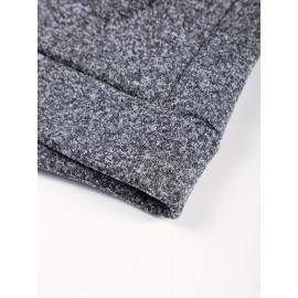 Men'S Cozy Fleece-Lined Sleeveless Vest - Maroon Zip-Up with Pockets, Retro Casual Style, Warm & Comfortable for Fall/Winter, Versatile Outdoor & Sporty Wear, Winter Vest, Sporty Vest, Minimalist Design, Soft Texture