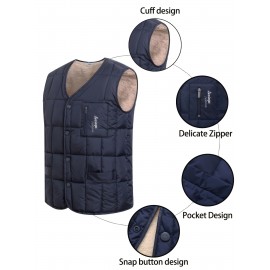 Elson OBM Men'S Warm Vest - 100% Polyester Sleeveless Layering Piece for Outdoor Casual Wear