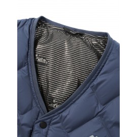 FORTEI 90 Duck Down Winter Warm V-neck Quilted Vest Inner Jacket Men's Vest 3F5061643331