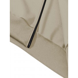 Men's African Tribal Art Print Slim-Fit Bomber Jacket - Black Zip-Up Stand Collar Streetwear Coat with Pockets, Machine Washable Polyester for Autumn/Winter Casual Wear, Sleek Knit Texture